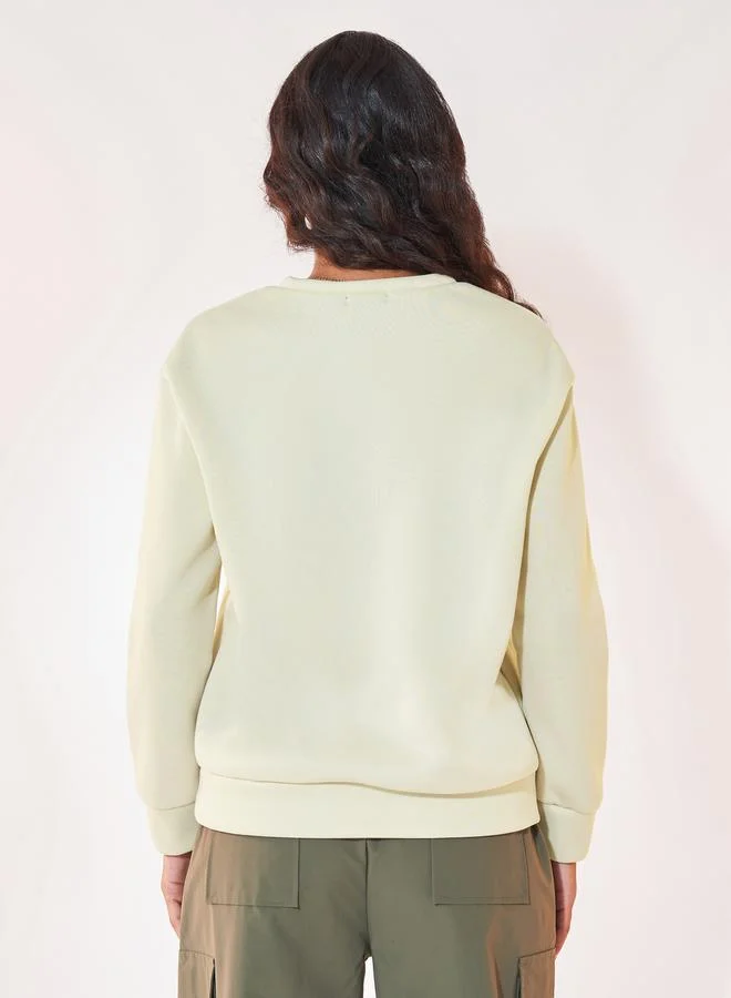 Take Two Floral Print Long Sleeves Sweatshirt