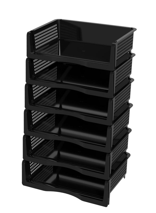 Tyminin 6 Tier Paper Organizer Letter Tray, Desk File Letter Folder Holder, Mail Organization Rack, Black - Image 5