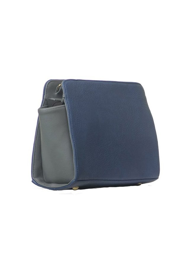 BAND BOX Blue & Grey Fab Bag - Image 4