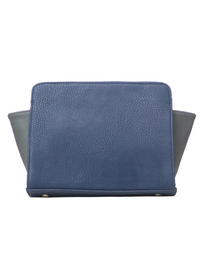 BAND BOX Blue & Grey Fab Bag - Image 2