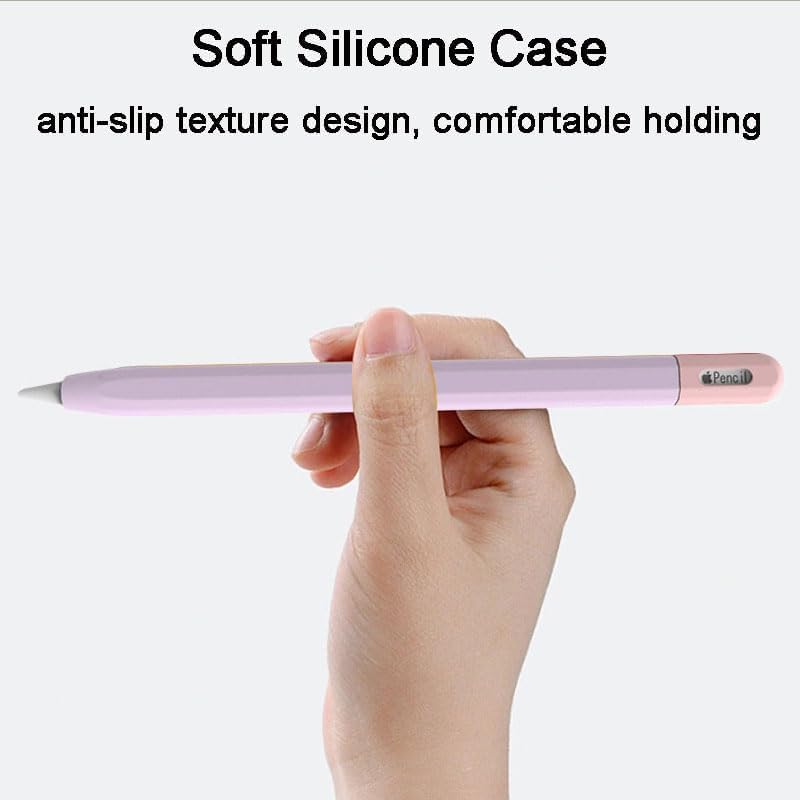 OJOS Silicone Case for Apple Pencil USB C, Durable Thin Cover Sleeve, Lightweight Holder Grip for Apple Pencil 3rd Generation Protect Accessories (White) - Image 4
