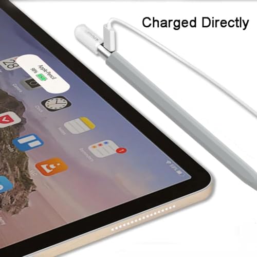 OJOS Silicone Case for Apple Pencil USB C, Durable Thin Cover Sleeve, Lightweight Holder Grip for Apple Pencil 3rd Generation Protect Accessories (White) - Image 5