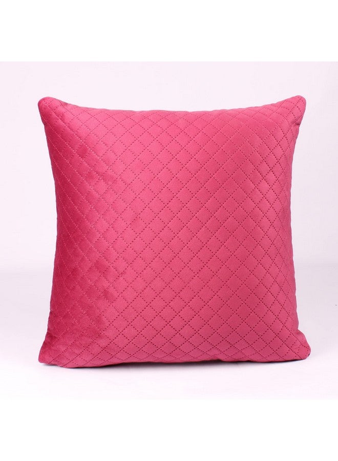 STITCHNEST مجموعة 2 غطاء وسادة | مخمل مبطن | مارون | مظهر ناعم وعالي الجودة | 16x16 بوصة | مناسب للكنبة وديكور غرفة المعيشة - Image 3