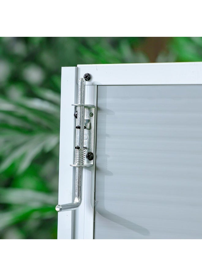 DANUBE HOME Ultra Strong Garden Storage Shed - 143x63x168 cm, Durable Polypropylene, Ideal for Outdoor Accessories & Garden Utilities - Image 5