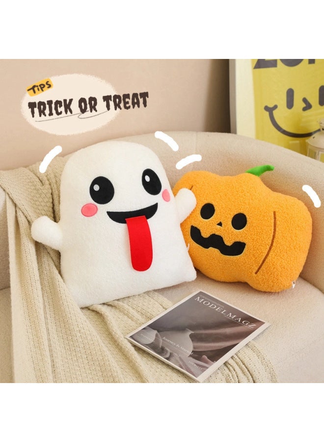 Pumpkin Ghost Pillow Plush Toy Doll Candy Ornaments Living Room Decorative Cushion Children Gift Women-Specifications:40cm-Color:Ghost Little Ghost (about 0.45kg) - Image 3