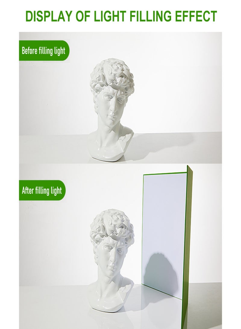 3-in-1 Multi-functional Photography Reflector Cardboard Foldable Photography Reflector Diffuser Board - Image 2