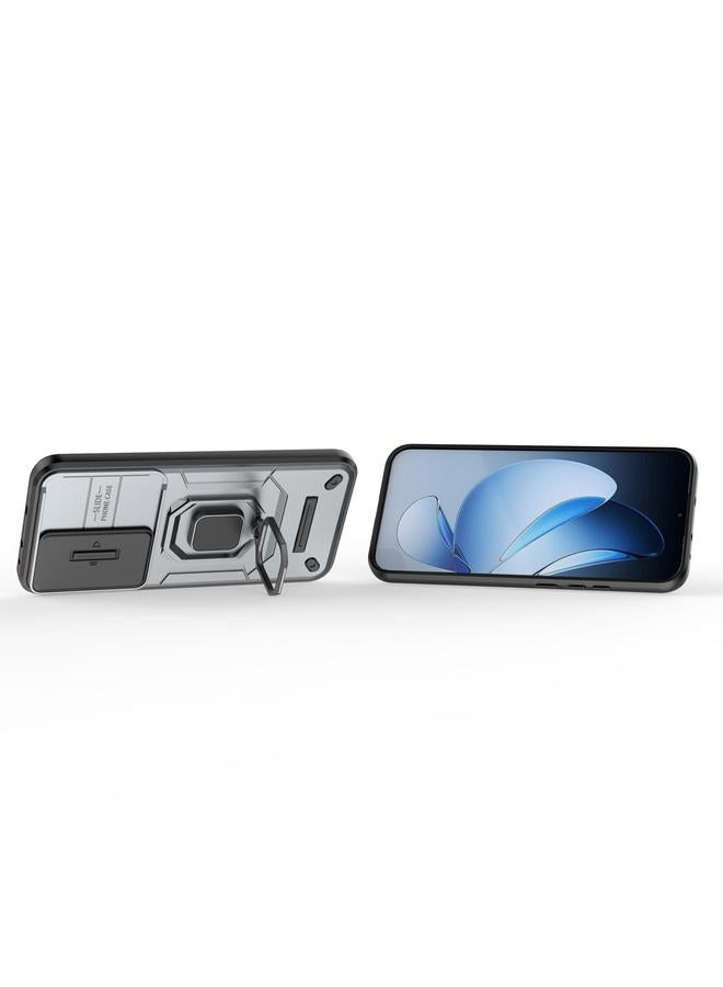 S-TOP Case For OPPO Reno13 5G Global Sliding Camshield TPU + PC Shockproof Phone Case with Holder - Image 4