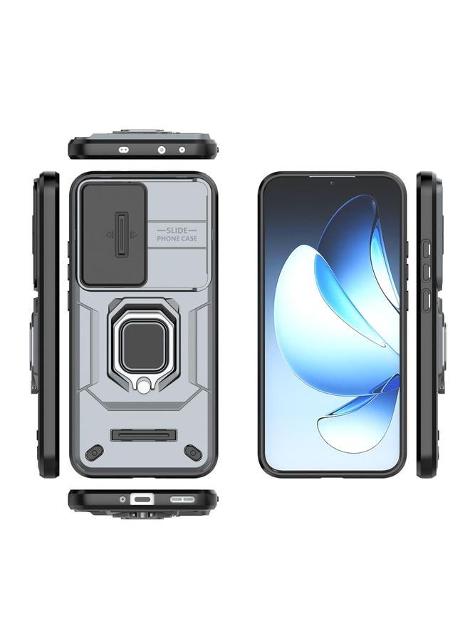 S-TOP Case For OPPO Reno13 5G Global Sliding Camshield TPU + PC Shockproof Phone Case with Holder - Image 3