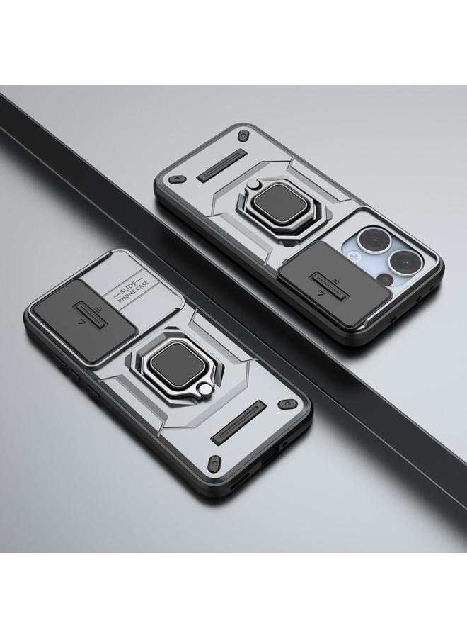 S-TOP Case For OPPO Reno13 5G Global Sliding Camshield TPU + PC Shockproof Phone Case with Holder - Image 2