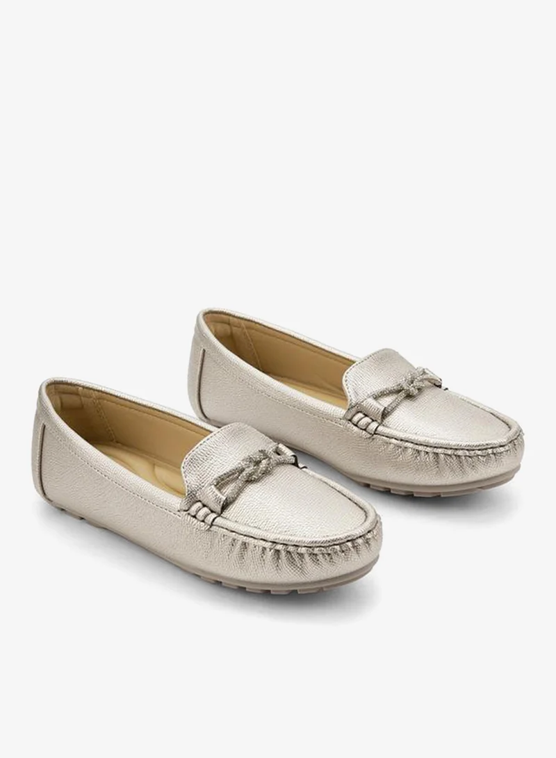 Le Confort GOLD Loafer With Mettalic Trim for Women | Best Price UAE