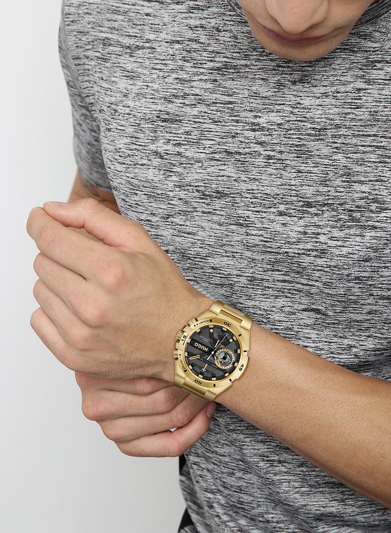 HUGO BOSS Men's Analog Round Shape Stainless Steel Wrist Watch 1530338 - 46 Mm - Image 4