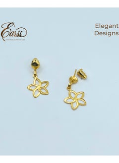 Pin Wheel Open Drop Gold Earring | Stainless Steel | 18K Gold Plated - pzsku/ZD7A7F9920C4061A37F29Z/45/_/1738751017/af0fc0a3-5311-4340-acf3-65eab7bded93