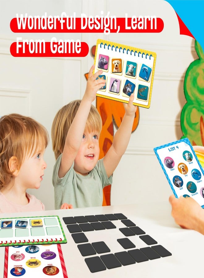 SpriteGru Magnetic Animal Matching Game, Funny Animals Learning Game, Race to Collect Your Lists Educational Toy for Boys & Girls at Home - Image 4