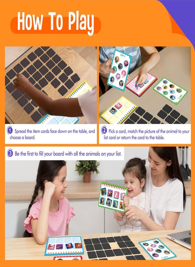 SpriteGru Magnetic Animal Matching Game, Funny Animals Learning Game, Race to Collect Your Lists Educational Toy for Boys & Girls at Home - Image 5