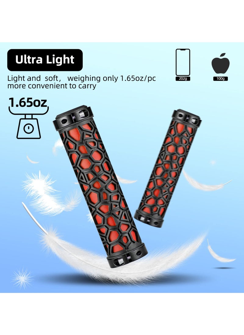 KASTWAVE - Bike Handle Grips Non-Slip Bike Grips Double Lock-on Bicycle Handlebar GripsComfortable Bicycle Locking Grips, Non-Slip MTB Handle Grips Folding Bikes 22.2mm - Image 1