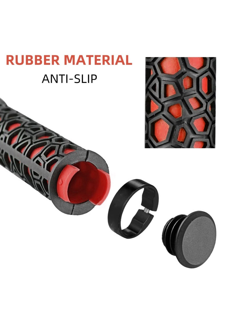 KASTWAVE - Bike Handle Grips Non-Slip Bike Grips Double Lock-on Bicycle Handlebar GripsComfortable Bicycle Locking Grips, Non-Slip MTB Handle Grips Folding Bikes 22.2mm - Image 1