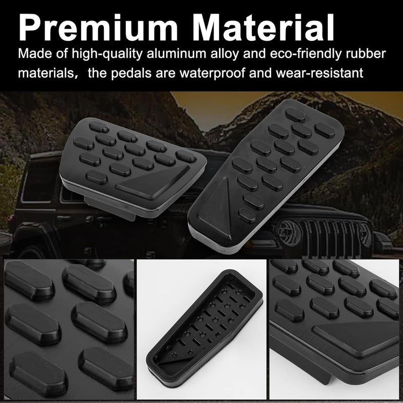 PSLER Foot Pedals Cover for Jeep Wrangler JL 2018-2024 - Image 2