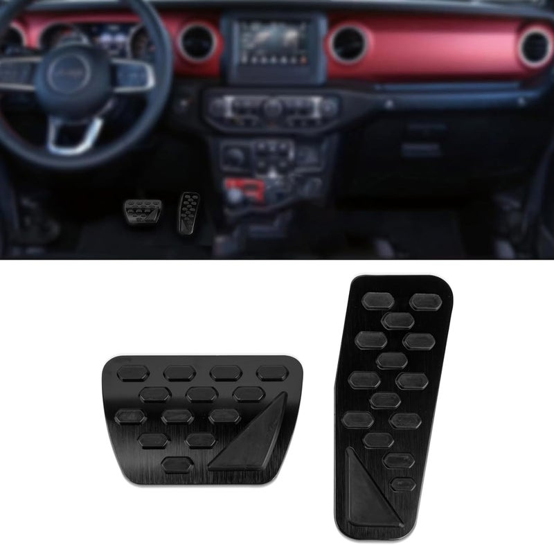 PSLER Foot Pedals Cover for Jeep Wrangler JL 2018-2024 - Image 1