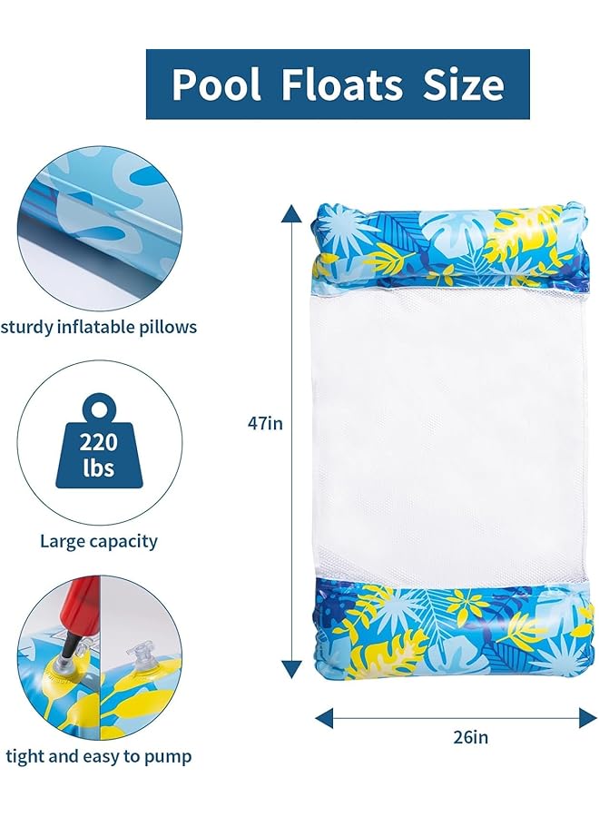 KASTWAVE Inflatable Pool Floats For Pool Floating For Adults Pool Floaties Lake Floats For Adults Water Hammock Pool Hammock Float Pool Chairs And Lounges For In Pool Packable Travel Pool Floats For Adults - Image 5