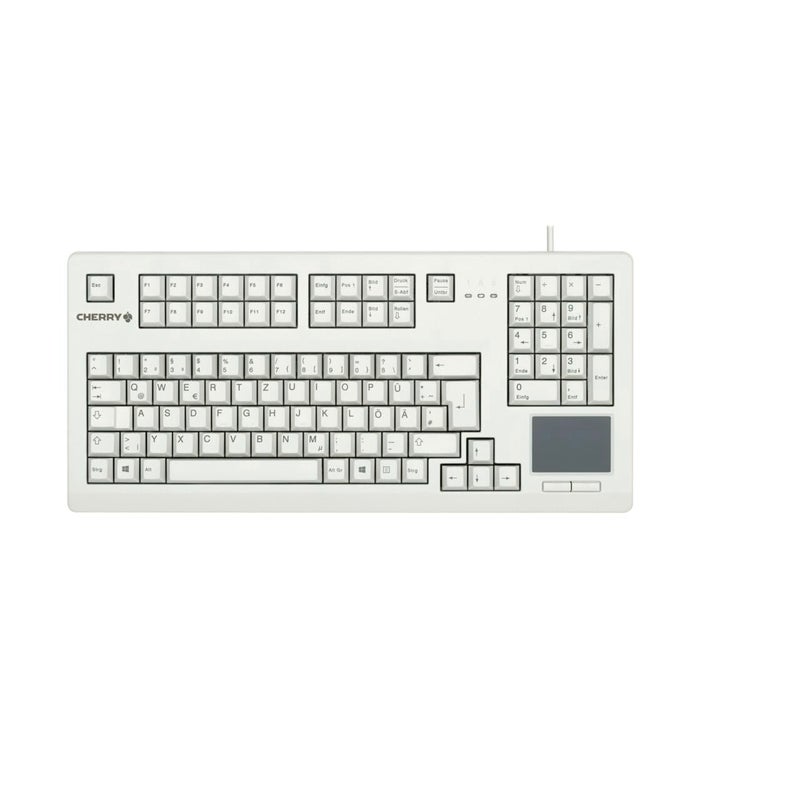 CHERRY G80 TouchBoard, Light Grey - 104 Keys, G80-11900LUMEU-0 - Image 1