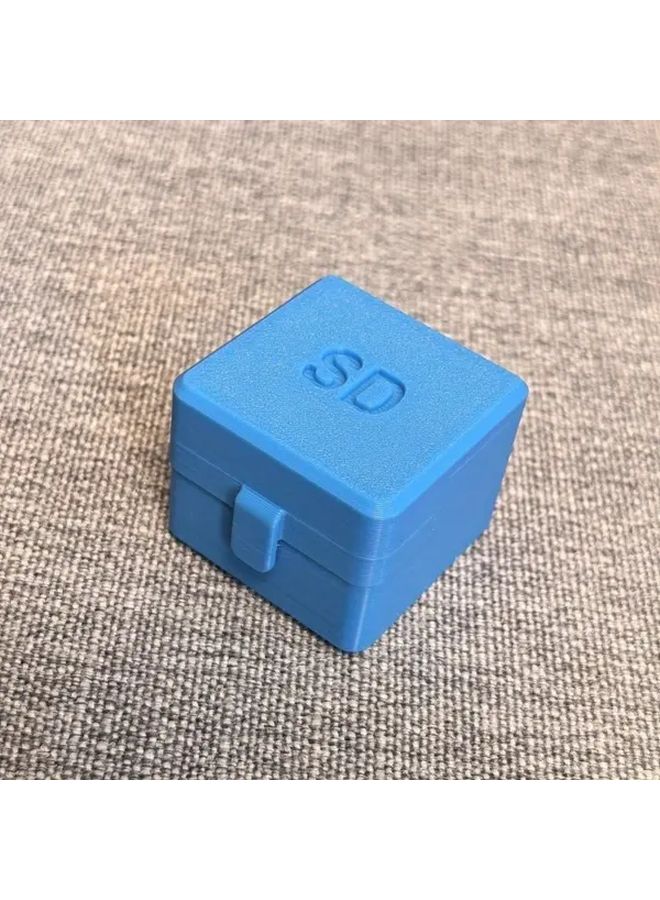 Blue Memory Card Storage Case Holder for 12 SD Micro SD Cards - Image 5