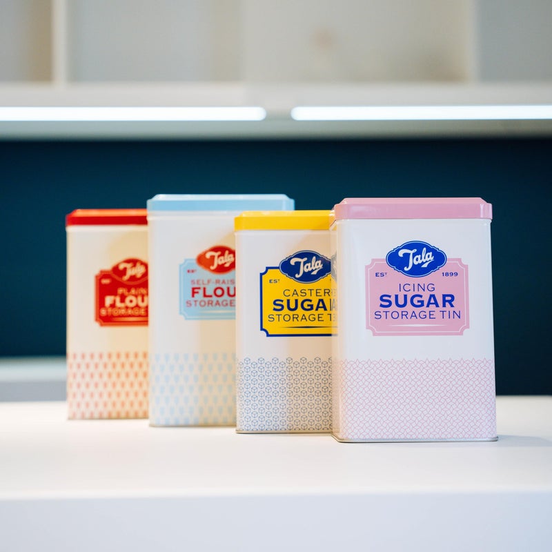 Tala Originals Plain Flour Storage Tin, Red, 12.5x9.3 cm | Durable & Stylish Kitchen Storage for Freshness & Easy Access - Image 3
