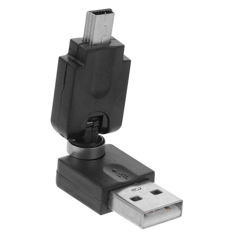 Angoily Mini USB Right Angle Adapter 90 Degree Rotating Converter - Image 2