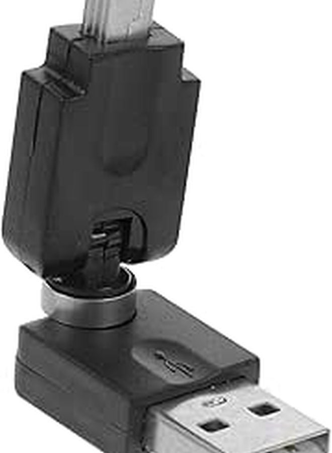 Angoily Mini USB Right Angle Adapter 90 Degree Rotating Converter - Image 1