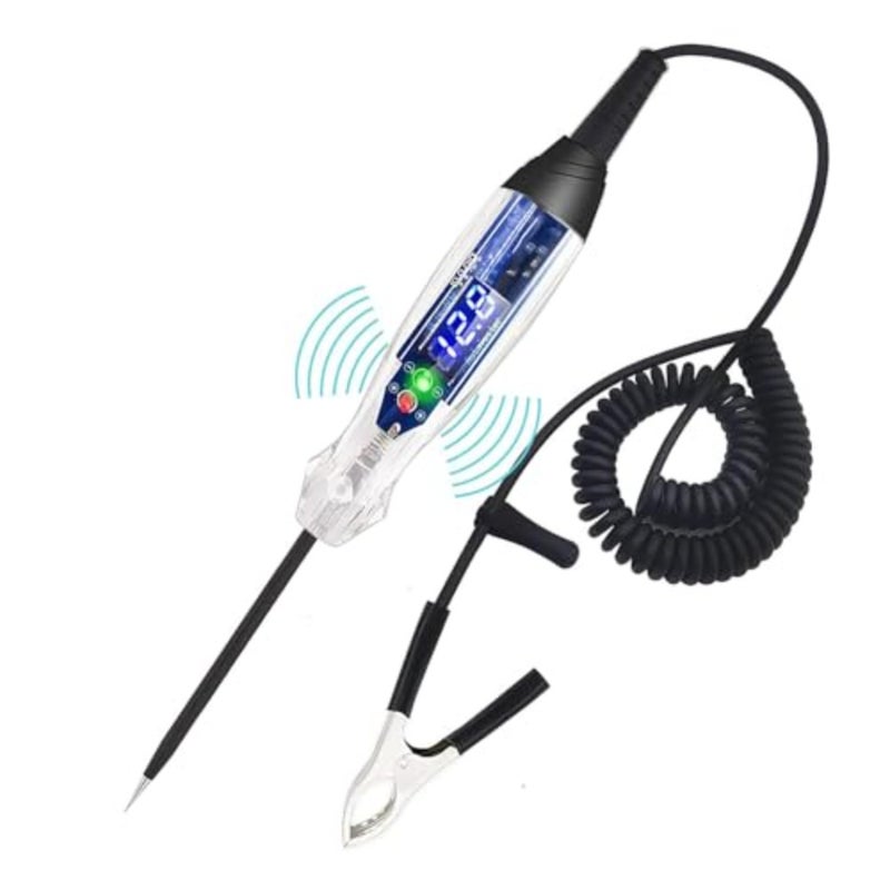 Automotive Test Light, 3-60V DC Digital LED Circuit Tester, Heavy Duty Light Tester with Voltmeter, Auto Electrical Tester, Auto Bidirectional Voltage Tester Electric Test Pen, Circuits Tester - Image 1