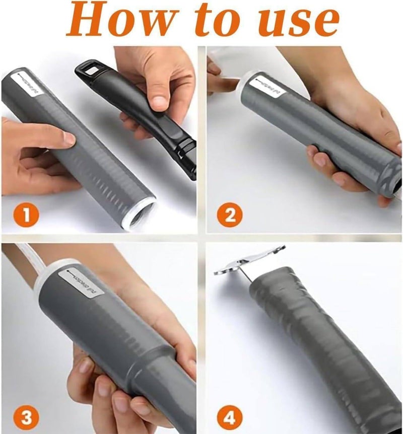 ASHAPURA CREATION Pot Handle Heat Insulation Silicon Cover Pot Handle Covers Heat Resistant Silicone Thermal Insulation Cast Iron Handle Cover Frying Pan Handle Sleeve Knives Door Handles  - Image 3