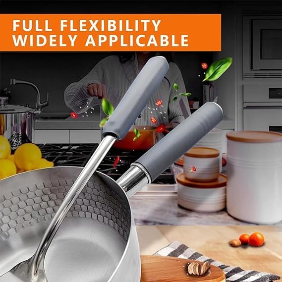 ASHAPURA CREATION Pot Handle Heat Insulation Silicon Cover Pot Handle Covers Heat Resistant Silicone Thermal Insulation Cast Iron Handle Cover Frying Pan Handle Sleeve Knives Door Handles  - Image 4