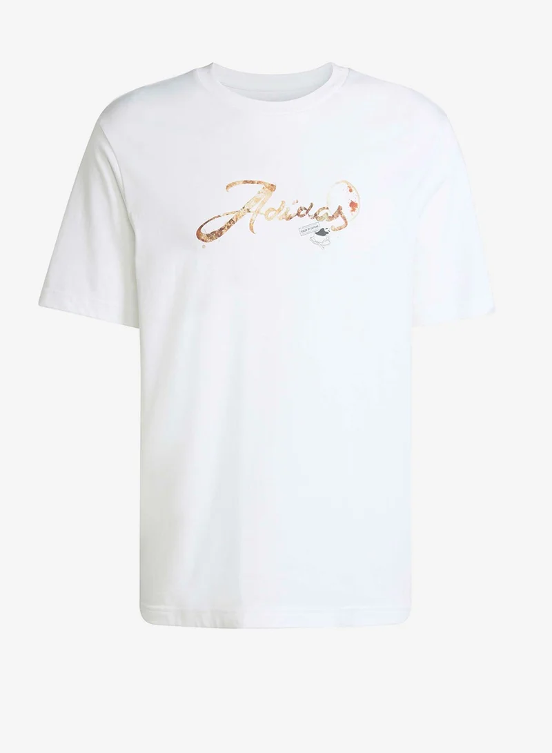 Adidas  Coffee Cafe Stain Graphic T-Shirt for Men | Best Price UAE