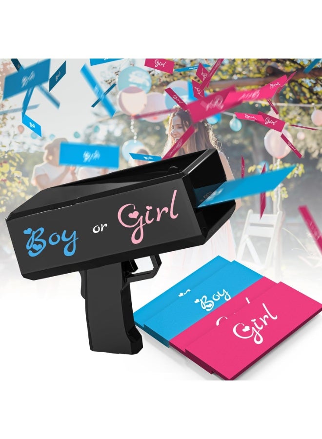 Gender reveal money spray gun, equipped with a pink and blue support, to determine the baby's gender (boy or girl), manual party spray gun - Image 5