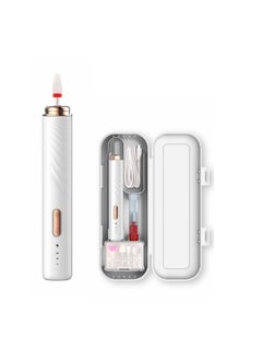 Bukela Electric Nail Grinder, Nail Art Grinder for Exfoliation with Ceramic Nail Drill Bits for Beginners, Nail Drill Machine Set for Polishing Nails, Manicure and Pedicure Tools (White)  - Image 1