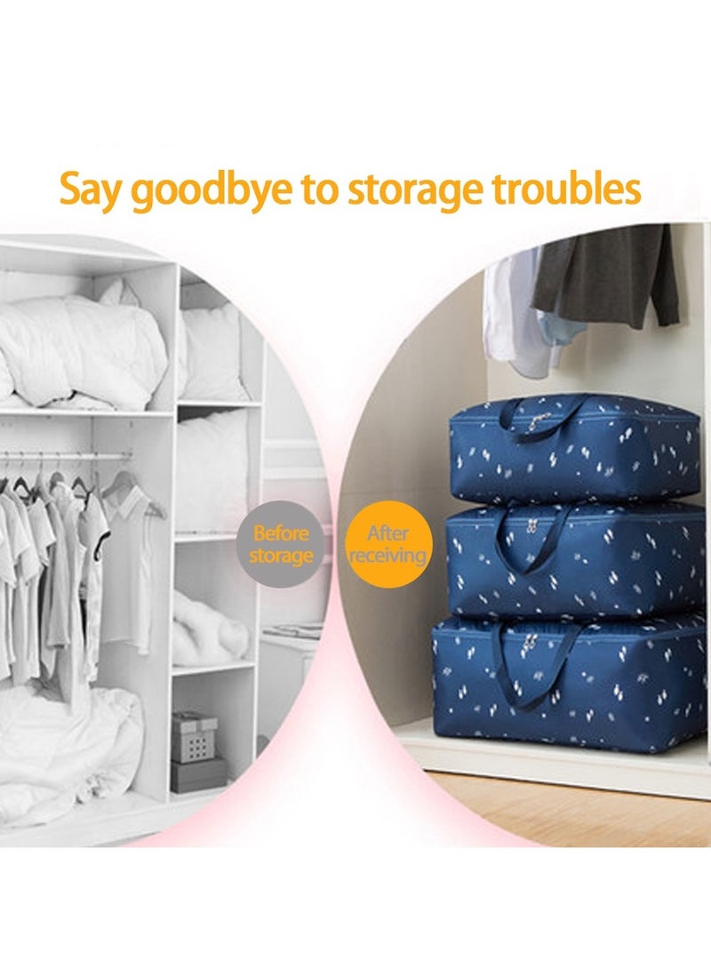 Oxford Clothing Storage Bags, Travel Moving Bags, Waterproof, Dustproof and Insect-proof, Suitable for Storing Travel and Daily Home Organization - Image 3