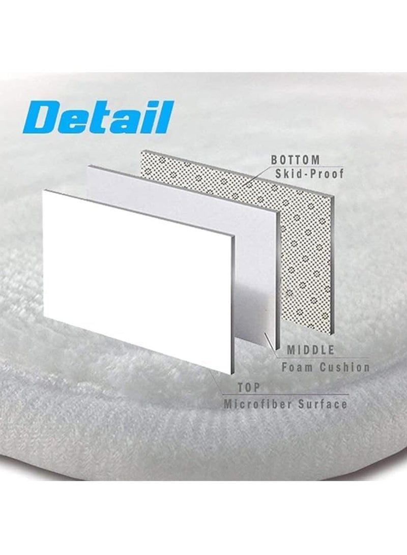 MONOGUE Modern Fluffy Area Rug Soft Velvet 2cm Thick Washable Carpet Anti Slip Floor Mat for Bedroom Living Room - Image 5