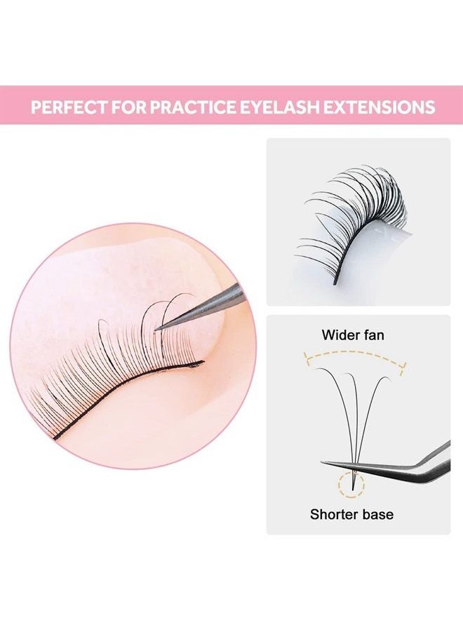 SRCKFIZ 20 Pairs Practice Lashes for Eyelash Extensions Supplies Training Lashes Strips Beginner Practice Eyelash Strip Kit Self Adhesive Natural Lash Extensions Supplies for Mannequin Head by SRCKFIZ  - Image 3