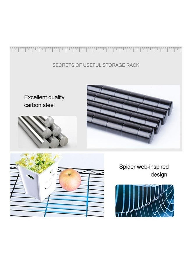 RollsTimi  5-Tier Heavy Type Carbon Steel Storage Rack Black Black 55x30.5x150cm  - Image 2