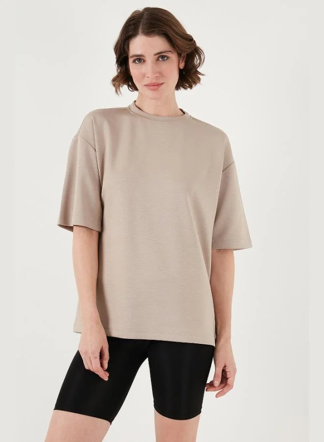 Lela Lela Stretch Oversize Fit Crew Neck T-Shirt Women's T-Shirt 5865911