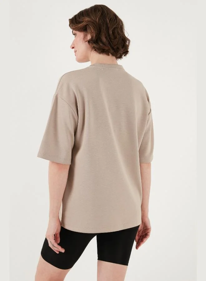 Lela Lela Stretch Oversize Fit Crew Neck T-Shirt Women's T-Shirt 5865911