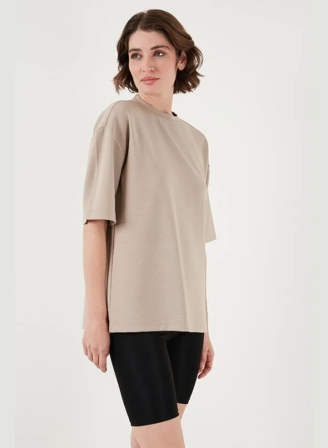 Lela  Lela Stretch Oversize Fit Crew Neck T-Shirt Women's T-Shirt 5865911 for Women | Best Price UAE
