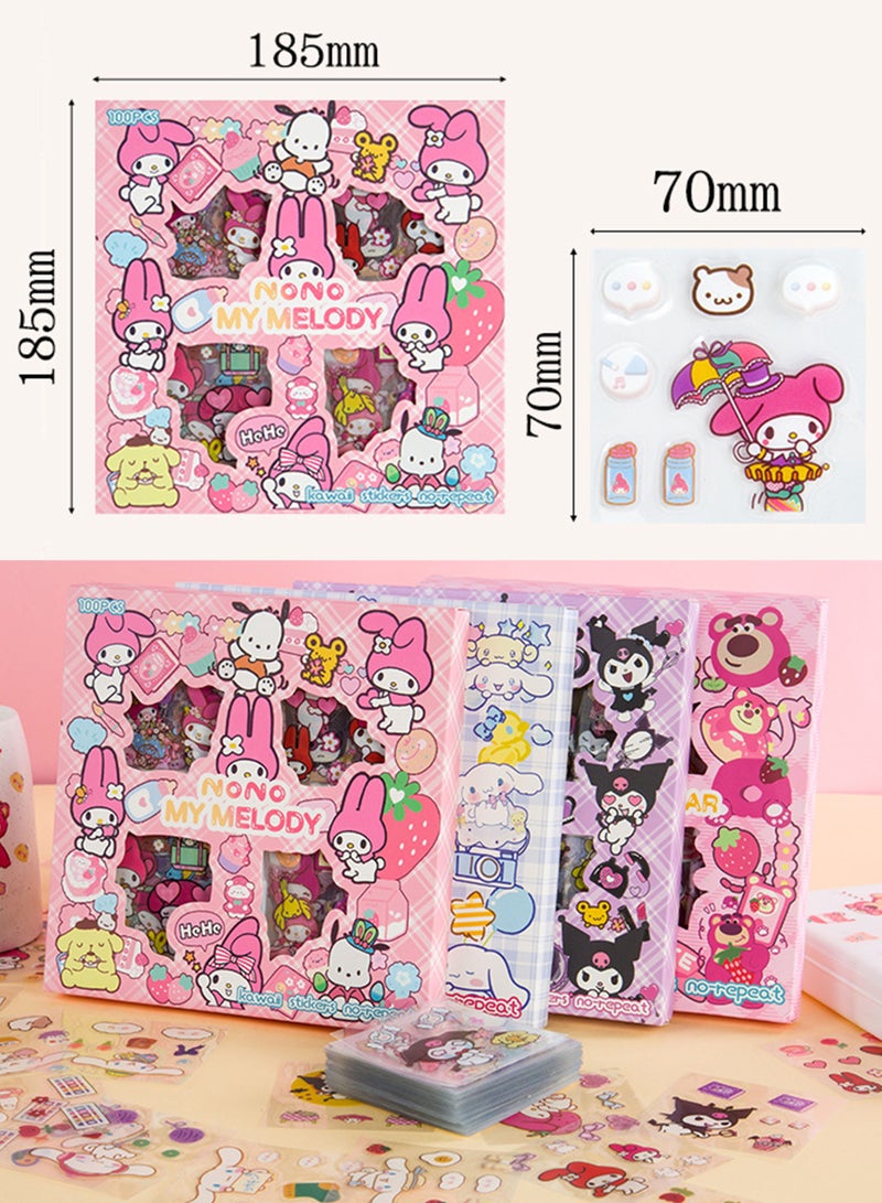 100pcs Cinnamon Dog Stickers Kit, Girls Birthday Gift Anime Cute Waterproof Decorative Sticker Set for Laptop, Skateboard, Water Bottles, Computer, Phone, Guitar DIY, Scrapbooking, Journaling and Room Decoration - Image 5