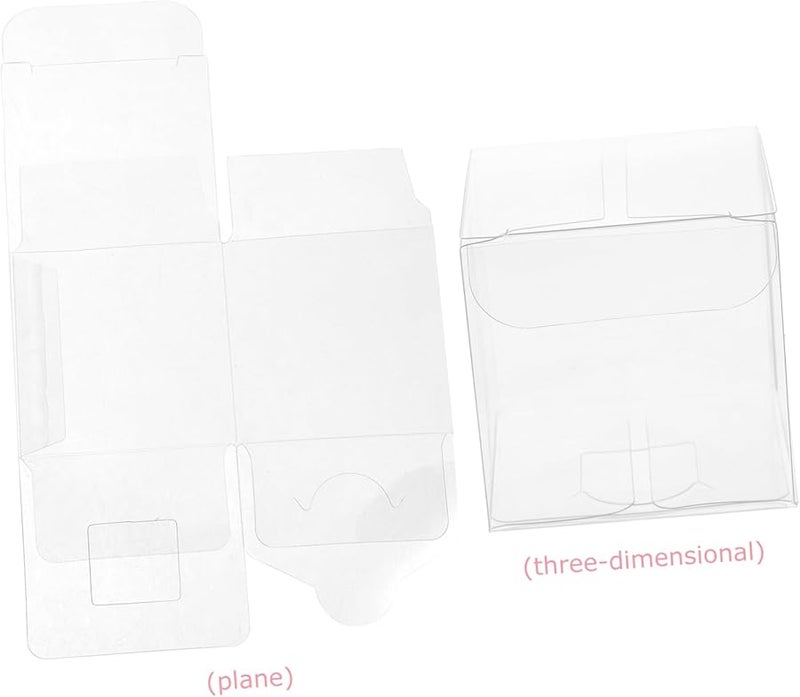 50 قطعة من علب الحلوى البلاستيكية الشفافة من PVC لتغليف هدايا حفلات الزفاف وأعياد الميلاد - Image 4