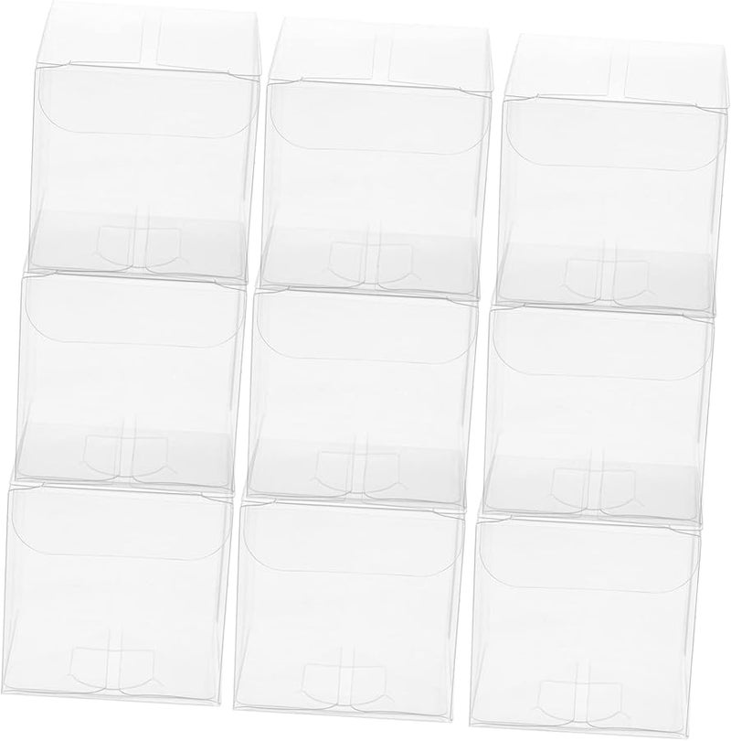 50 قطعة من علب الحلوى البلاستيكية الشفافة من PVC لتغليف هدايا حفلات الزفاف وأعياد الميلاد - Image 1