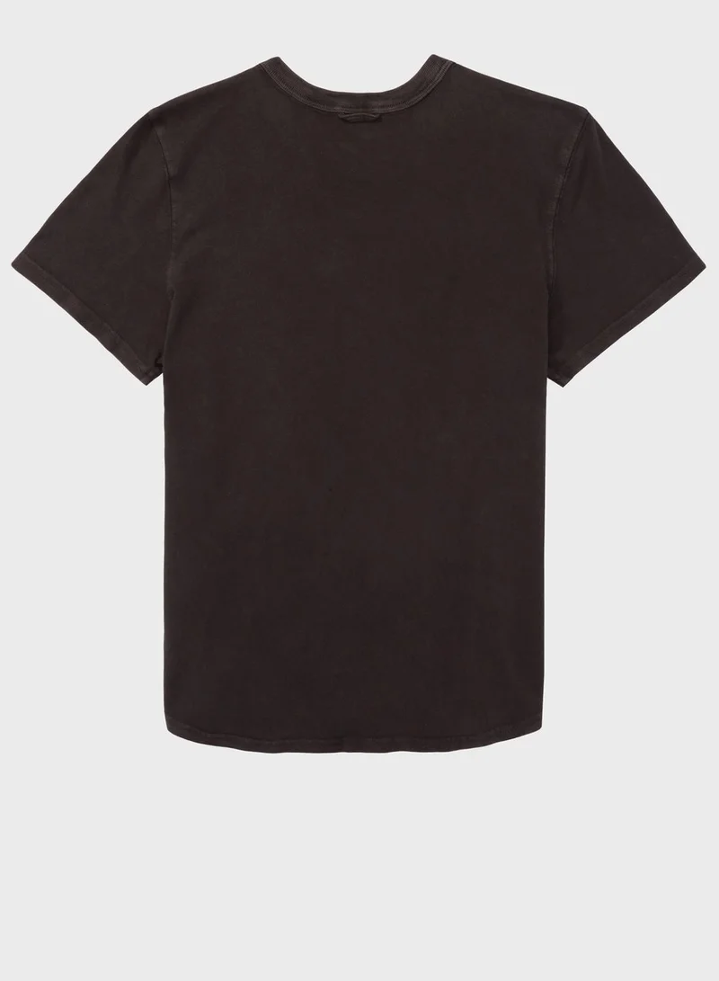 Aerie Crew Neck Printed T-Shirt