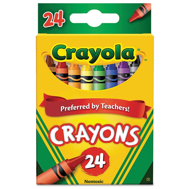 Crayola أقلام تلوين كرايولا 523024 الكلاسيكية، عبوة قابلة للتعليق، 24 لون