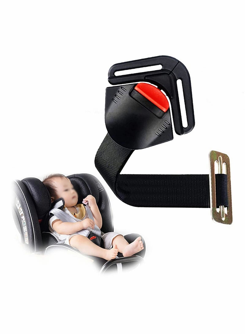 Adjustable Toddler Safety Harness Locking Buckle Clip for Strollers and High Chairs - Universal Baby Seat Harness Clip for Enhanced Child Security - Image 1