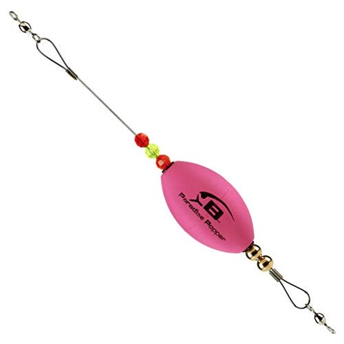 Bomber Lures Paradise Popper X-Treme Popping Cork Float for Carolina Rig, Saltwater Fishing Gear and Accessories, Pink, Oval - Image 4