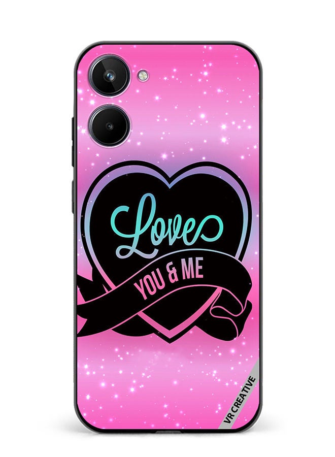 VR CREATIVE Protective Case Cover For Realme 10 Love You And Me Design Multicolour - Image 1