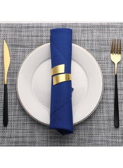 RTYY 8Pcs Gold Metal Napkin Rings Retro And Simple Style Gold Napkin Ring，Gold Metal Electroplated Napkin Rings For Family Dinner Wedding Table Decoration Birthday Party Decoration  - Image 3